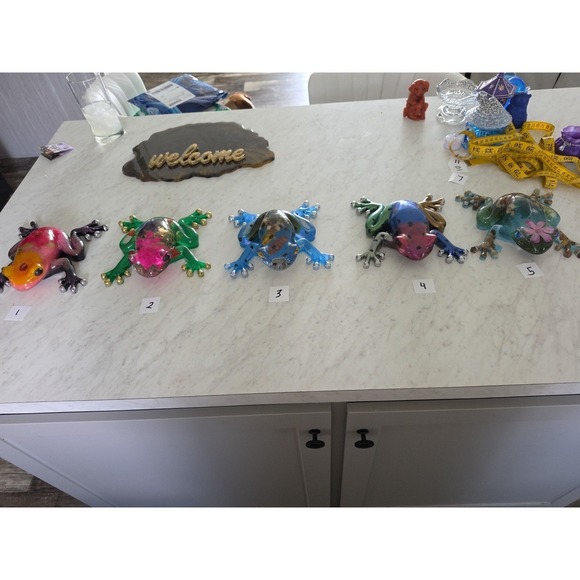 Other - Large Handmade Resin Decorative Frog